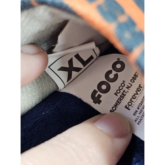 Chicago Bears NFL Unisex Kids SZ XL (7-8) Multi-Color Fluffy Slippers by FOCO - Picture 6 of 8